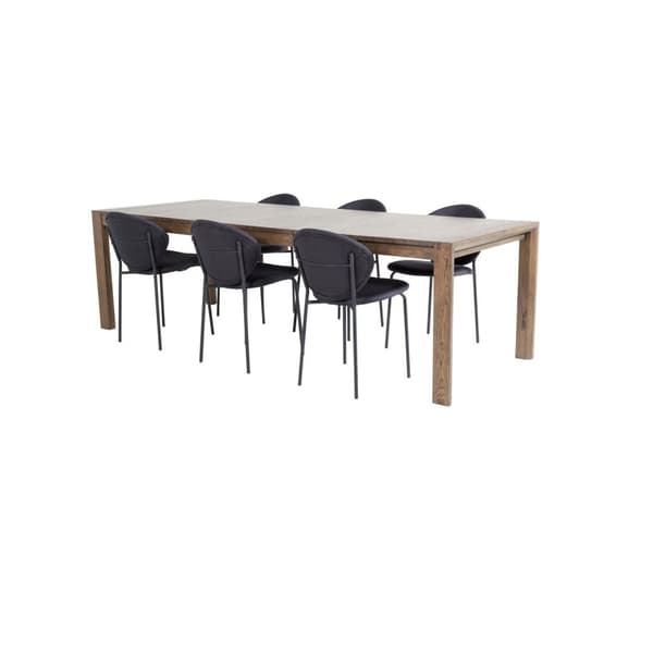 Matgrupp Slider med stolarna Vault