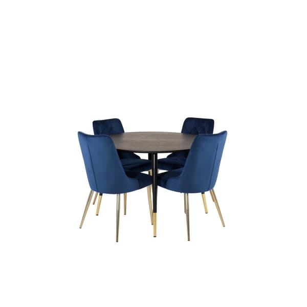 Matgrupp Dipp med stolarna Velvet Deluxe