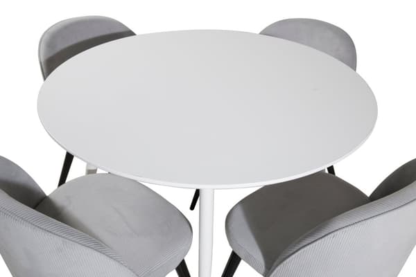 Matgrupp Plaza med stolarna Velvet