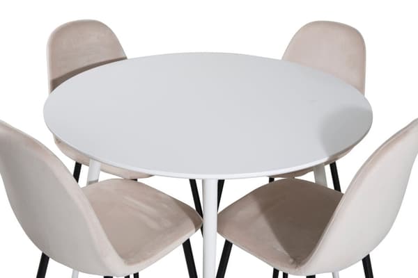 Matgrupp Plaza med stolarna Polar