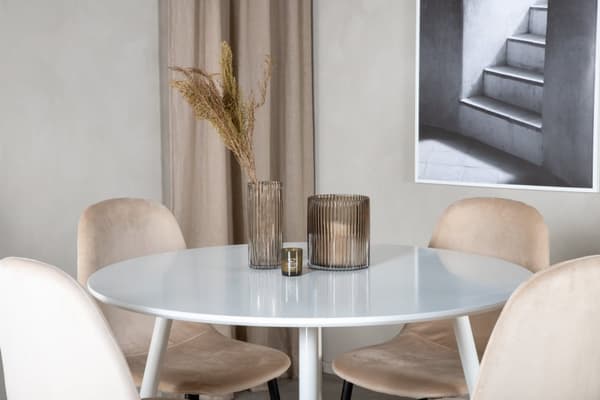 Matgrupp Plaza med stolarna Polar