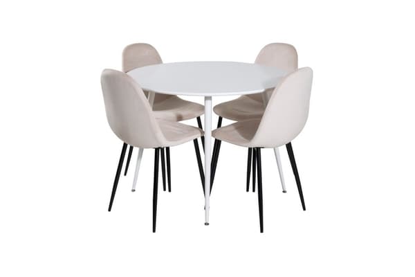 Matgrupp Plaza med stolarna Polar
