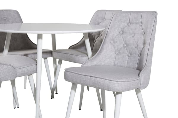 Matgrupp Plaza med stolarna Velvet Deluxe