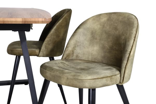 Matgrupp Inca med stolarna Velvet