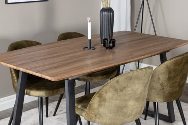 Matgrupp Inca med stolarna Velvet