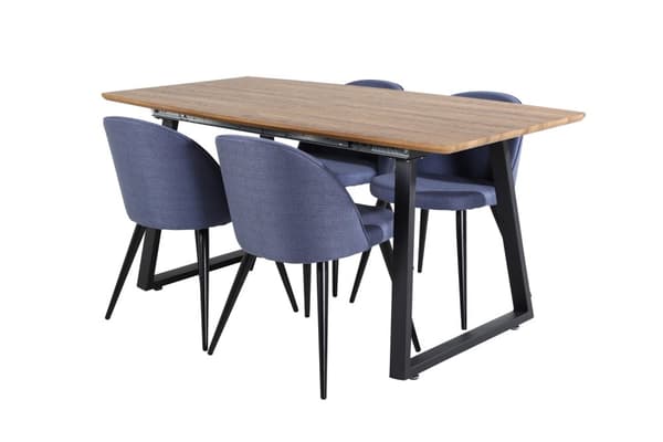 Matgrupp Inca med stolarna Velvet