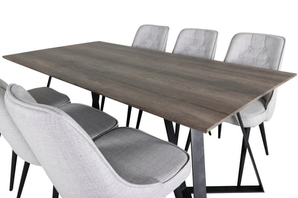 Matgrupp Marina med stolarna Velvet Deluxe