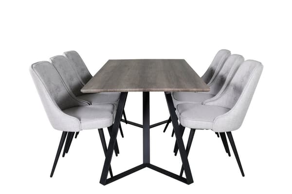 Matgrupp Marina med stolarna Velvet Deluxe