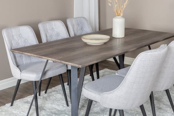 Matgrupp Marina med stolarna Velvet Deluxe