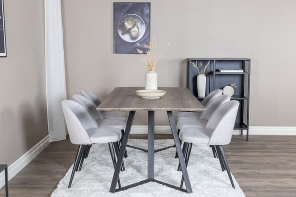 Matgrupp Marina med stolarna Velvet