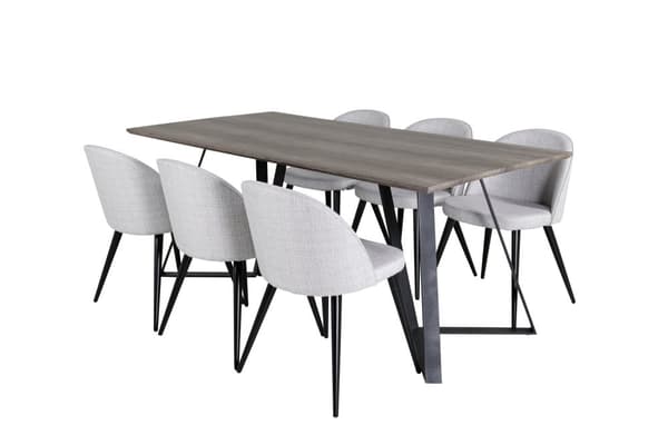 Matgrupp Marina med stolarna Velvet