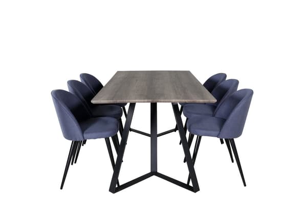 Matgrupp Marina med stolarna Velvet
