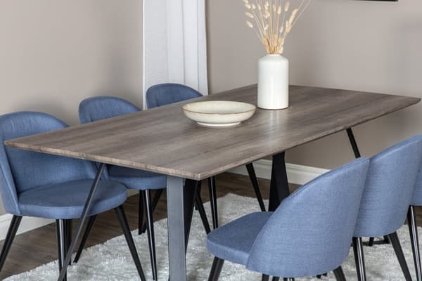 Matgrupp Marina med stolarna Velvet