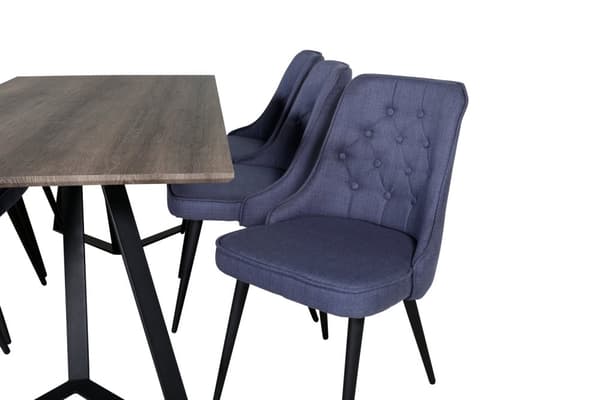 Matgrupp Marina med stolarna Velvet Deluxe