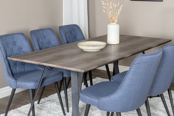 Matgrupp Marina med stolarna Velvet Deluxe