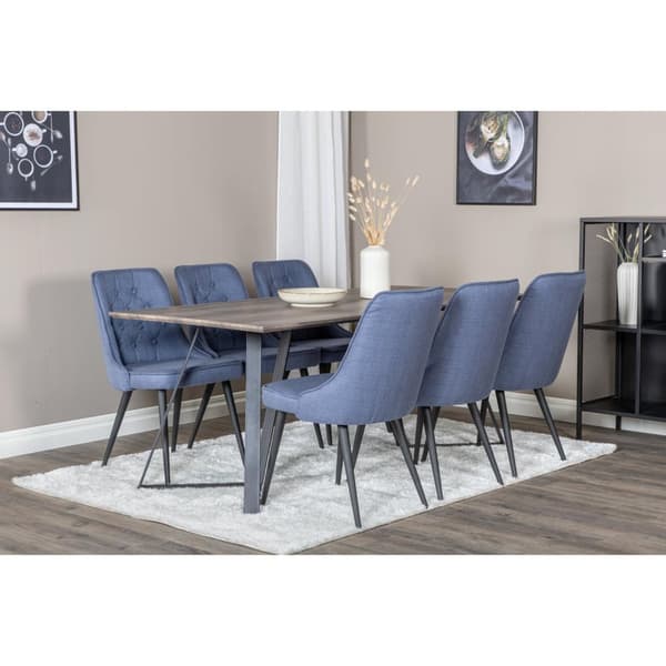 Matgrupp Marina med stolarna Velvet Deluxe