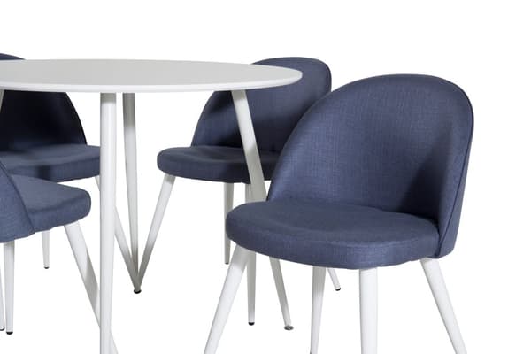 Matgrupp Plaza med stolarna Velvet