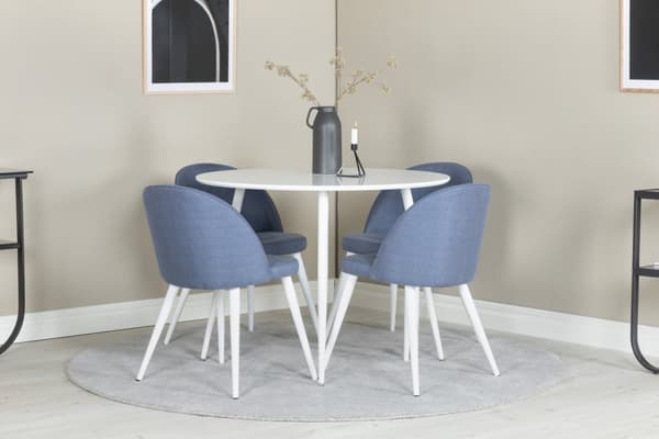 Matgrupp Plaza med stolarna Velvet