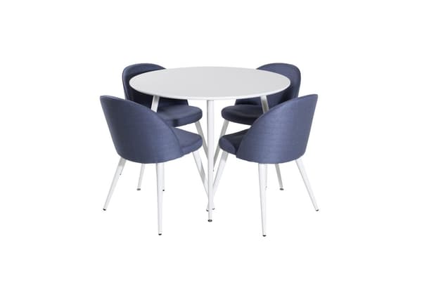 Matgrupp Plaza med stolarna Velvet
