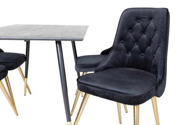 Matgrupp Dipp med stolarna Velvet Deluxe