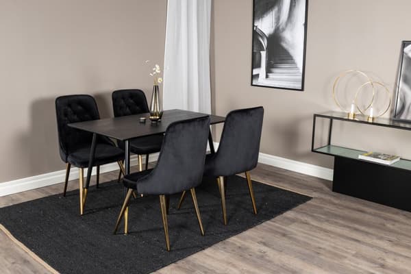 Matgrupp Dipp med stolarna Velvet Deluxe