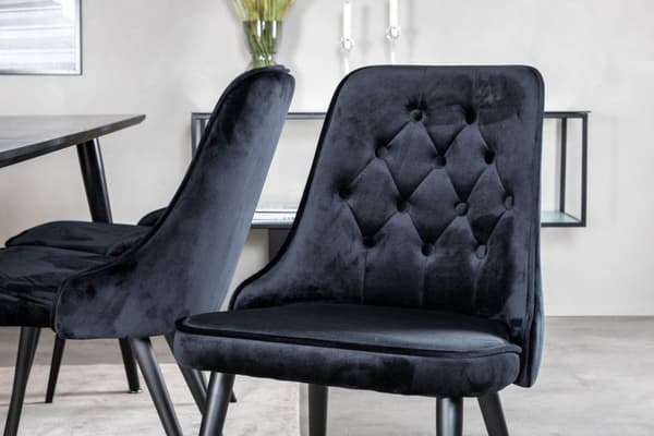 Matgrupp Dipp med stolarna Velvet Deluxe