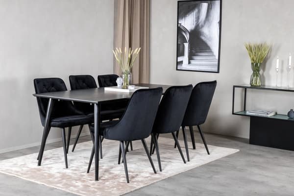 Matgrupp Dipp med stolarna Velvet Deluxe