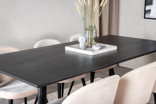 Matgrupp Dipp med stolarna Velvet
