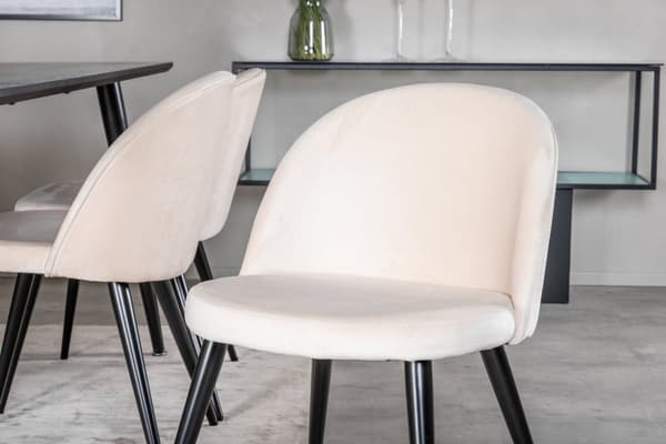 Matgrupp Dipp med stolarna Velvet