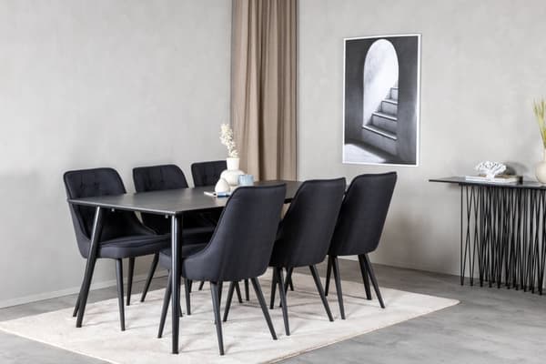 Matgrupp Dipp med stolarna Velvet Deluxe