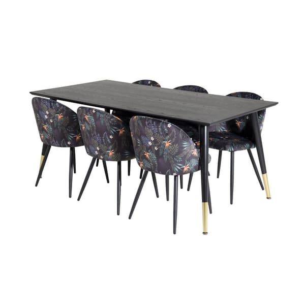 Matgrupp Dipp med stolarna Velvet