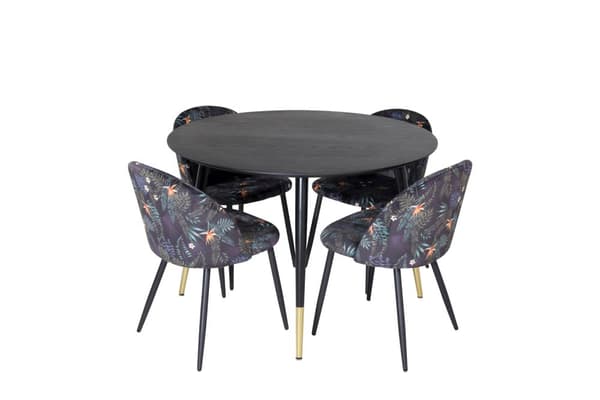 Matgrupp Dipp med stolarna Velvet