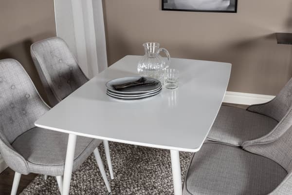Matgrupp Polar med stolarna Velvet Deluxe