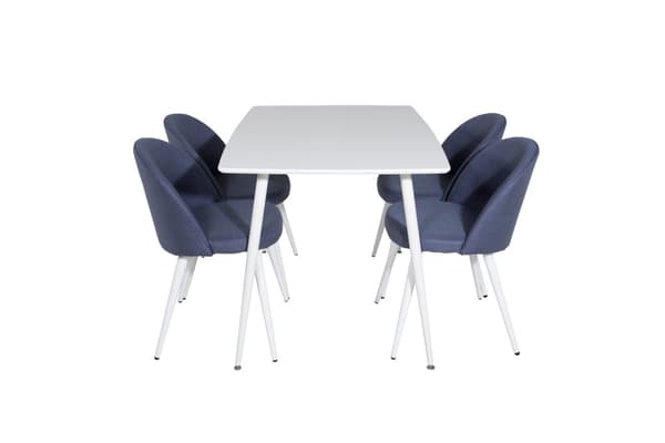 Matgrupp Polar med stolarna Velvet