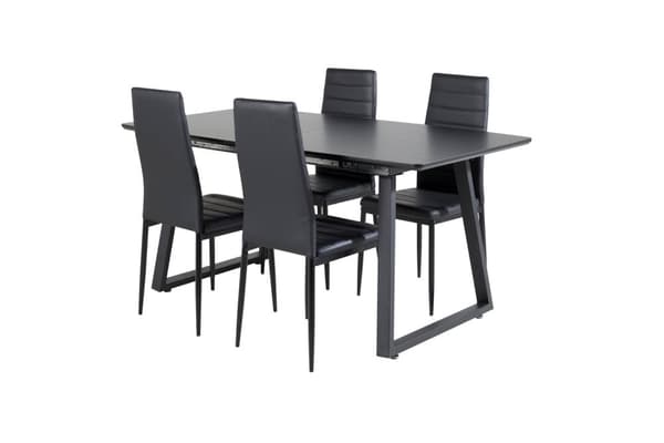 Matgrupp Inca med stolarna Slim