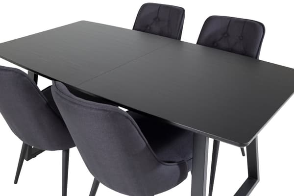 Matgrupp Inca med stolarna Velvet Deluxe