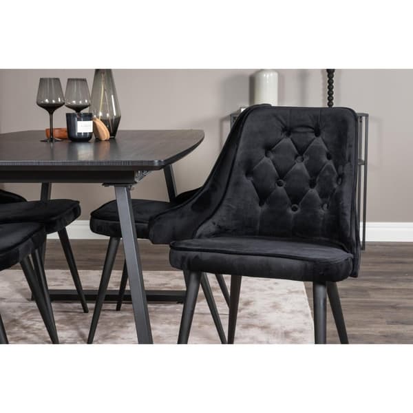 Matgrupp Inca med stolarna Velvet Deluxe