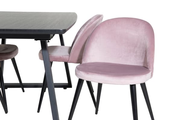 Matgrupp Inca med stolarna Velvet