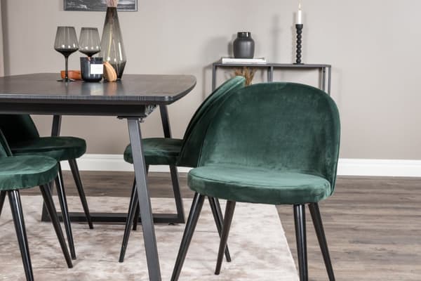 Matgrupp Inca med stolarna Velvet