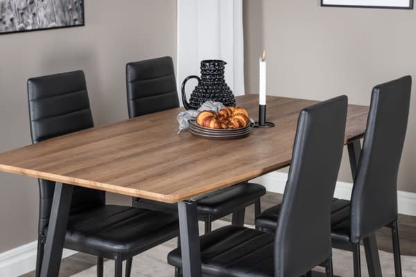 Matgrupp Inca med stolarna Slim