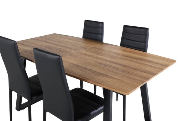 Matgrupp Inca med stolarna Slim