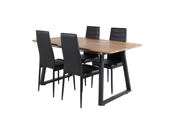 Matgrupp Inca med stolarna Slim