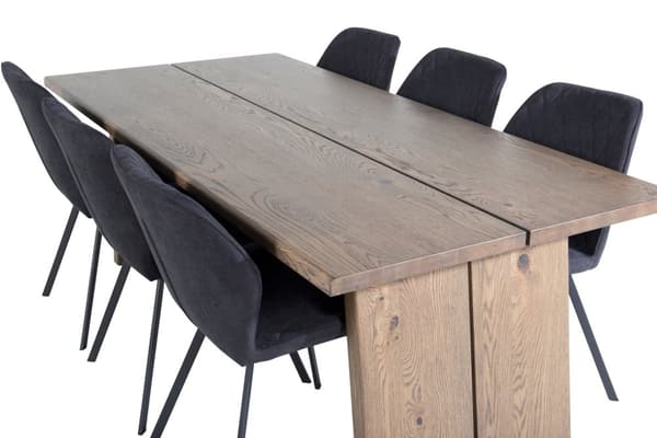 Logger Rektangulär Matgrupp