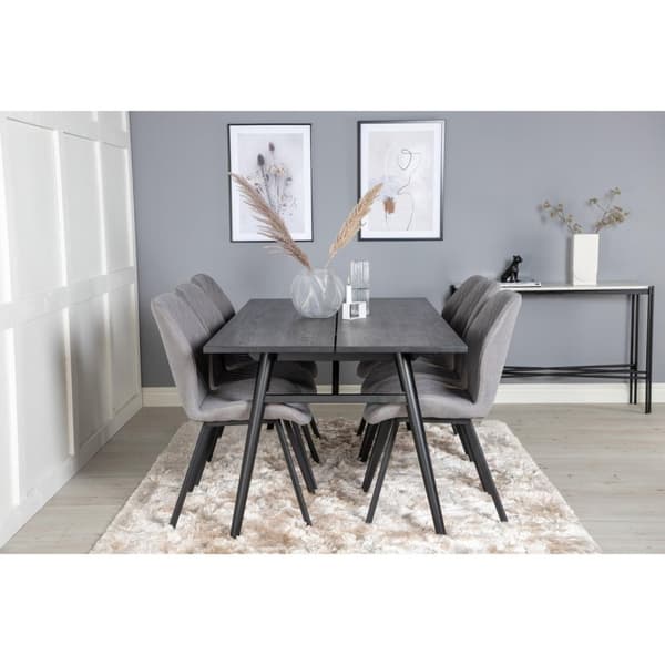 Matgrupp Sleek med stolarna Gemma