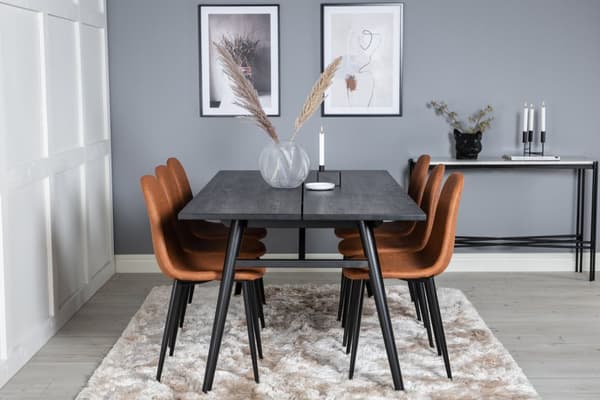 Matgrupp Sleek med stolarna Polar