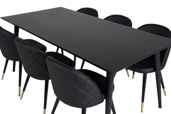 Matgrupp Dipp med stolarna Velvet