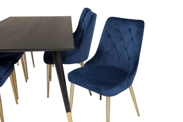Matgrupp Dipp med stolarna Velvet Deluxe