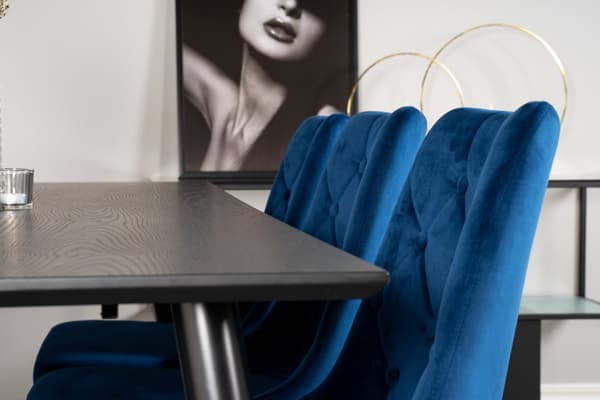 Matgrupp Dipp med stolarna Velvet Deluxe