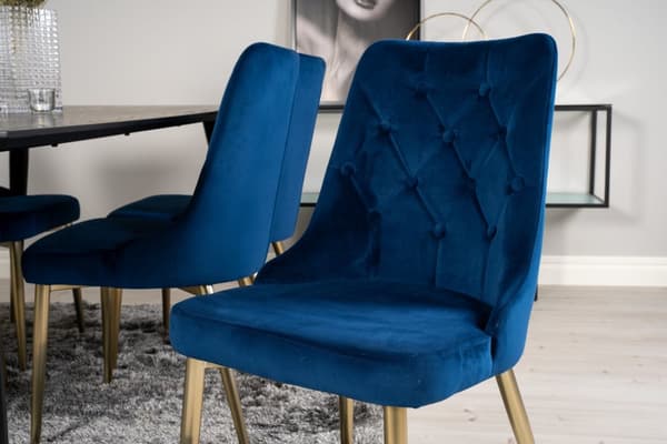 Matgrupp Dipp med stolarna Velvet Deluxe