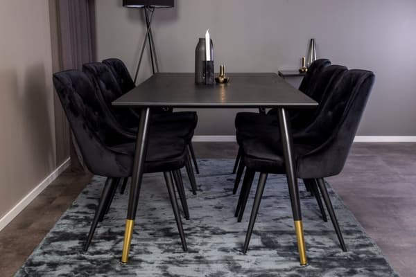 Matgrupp Dipp med stolarna Velvet Deluxe